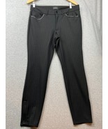 White House Black Market Slim Ankle Pants Womens Size 8 Black Faux Leath... - $28.87