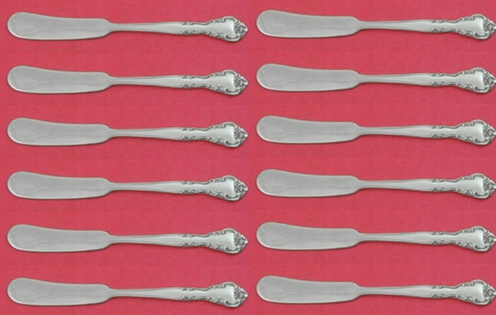 Primary image for American Classic by Easterling Sterling Silver Butter Spreader Set 12 pcs 5 3/4"