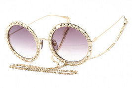GUCCI GG1113S 002 Gold / Violet Gradient 53-24-140 Sunglasses New Authentic - $391.99