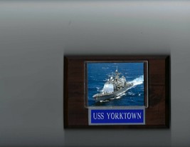 USS YORKTOWN PLAQUE NAVY US USA MILITARY CG-48 SHIP TICONDEROGA CRUISER - £3.09 GBP