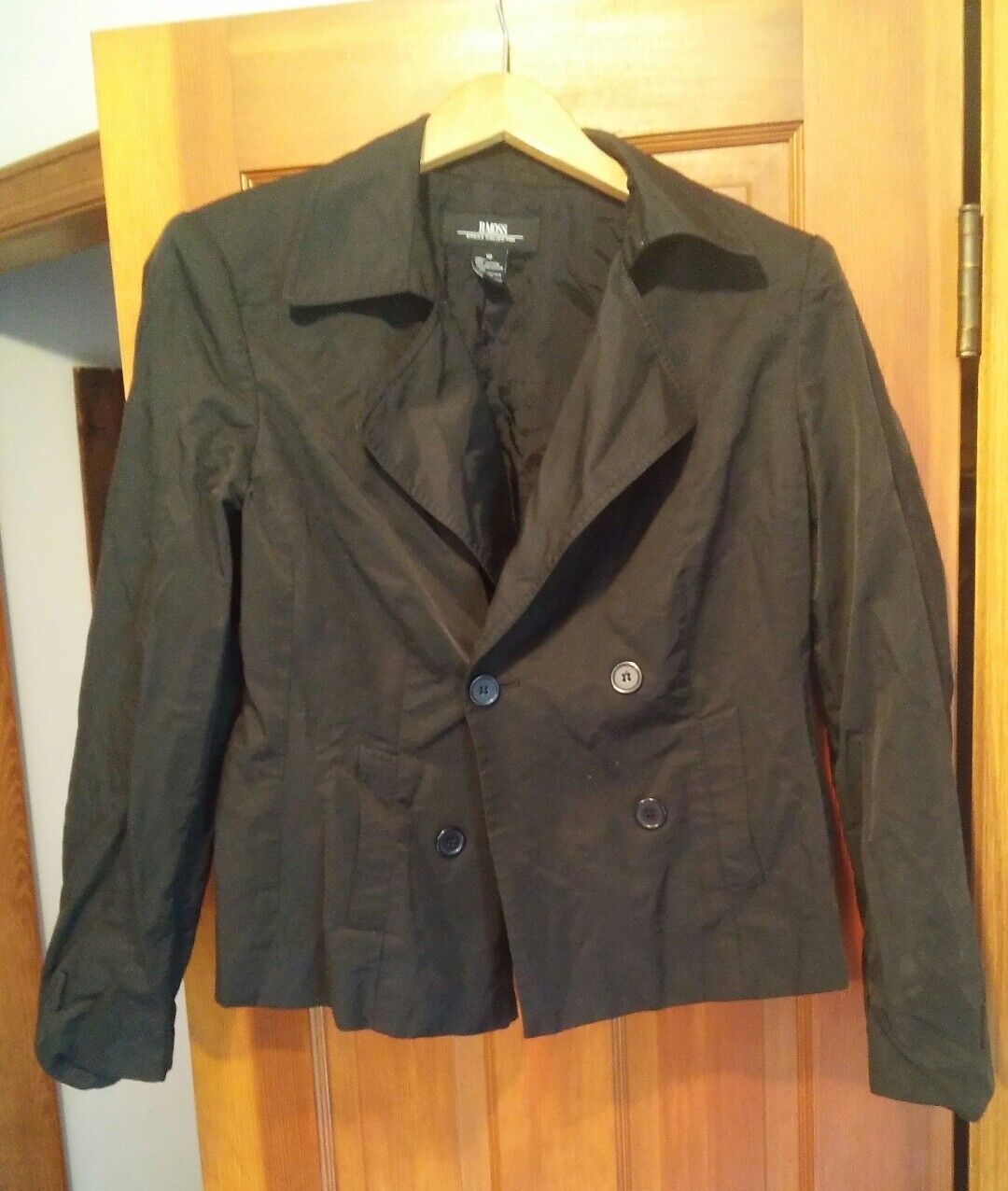 000 Women&#39;s B. Moss Size 10 Black Suit Jacket Shirt Top Blouse - $7.99