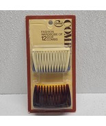 Vintage 1975 Set of 12 Goody Plastic Hair Side Combs New NIP Made In USA - $24.65