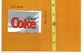   Medium Square Size Coca Cola DIET LOGO Soda Vending Machine Flavor Strip - £3.18 GBP