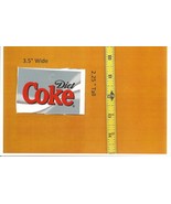  Medium Square Size Coca Cola DIET LOGO Soda Vending Machine Flavor Strip - $5.47 CAD