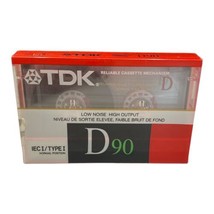 SINGLE TDK D90 Standard Audio Cassette IECI / Type I High Output NORMAL ... - $93.19 MXN