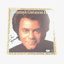 Johnny Mathis Lp Vinyl PSA/DNA Johnny&#39;s Greatest Hits Album Autographed - £196.64 GBP