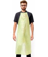 10 Yellow Polyethylene and Polypropylene Disposable Aprons One size - £19.30 GBP