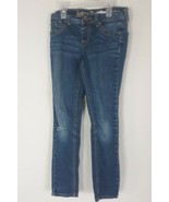Justice Premium Jeans (jeggings) Girls Size 10R Simply Low Distressed - $166.54 MXN