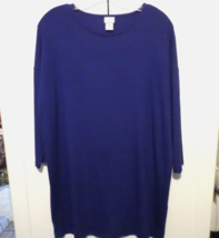 Chico&#39;s Touch of Cool Wedge Tunic Top NWT Chico&#39;s 1 Oversized S/M - £25.24 GBP