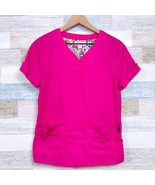 Koi Erica Scrub Top Pink Nursing Medical Style 225 Womens Small - $14.84