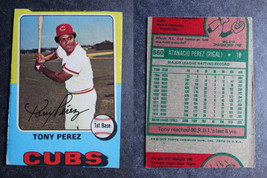 1975 Topps Mini #560 Tony Perez Reds Miscut Error Oddball Baseball Card - £11.85 GBP