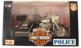 Harley Davidson Florida Highway Patrol Maisto 1:18 Diecast Motorcycle Se... - €13,11 EUR