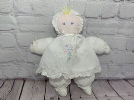 House of Hatten vintage plush soft baby doll white dress embroidered flo... - $20.99