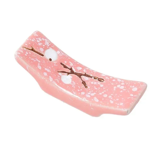 1/4/10Pc Japanese Plum Blossom Ceramic Chopstick Holder Creative Kitchen... - $4.50