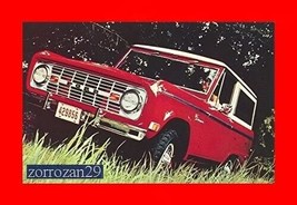 1969 Ford Bronco Vintage Original Color Post Card - Usa - Excellent Original !! - £6.78 GBP