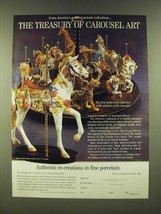 1990 Franklin Mint Ad - The Treasury of Carousel Art - £14.74 GBP