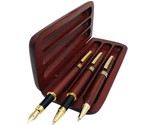 3 Pcs Wooden Pens Set with Pen Gift Case - £22.81 GBP