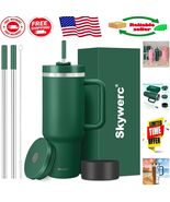 40 oz Insulated Tumbler with Handle &amp; Straws - Leakproof &amp; Travel Friendly - $64.33 CAD