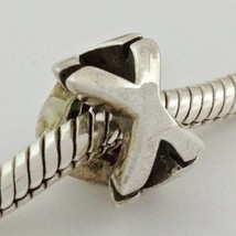 Authentic Chamilia Sterling Silver Initial Letter X  Bead Charm T-50, New - $409.95 MXN