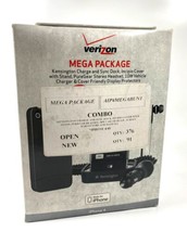 Verizon Mega Paquet Pour IPHONE 4 - Dock, Étui, Écouteur, Chargeur Auto ... - $181.47 MXN