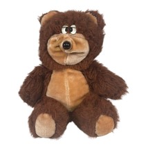 Vintage Atlanta Novelty Gerber Brown Teddy Bear Stuffed Animal 14&quot; Silly Face - £30.94 GBP