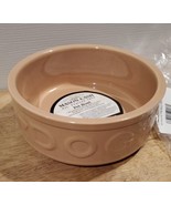 7&quot; MASON CASH PET &quot;DOG&quot; Food or Water Bowl, Tan Pottery Embossed - NEW! - £19.02 GBP