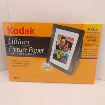 Kodak Ultima Picture Paper for Inkjet Print 4x6, 20 Sheets or 5x7, 18 Sheets NEW - $6.79+