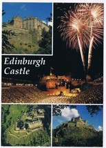 Postcard Edinburgh Castle &amp; Fireworks Scotland UK - £3.19 GBP