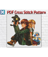 How To Train Your Dragon Astrid Viking Light Fury Counted Cross Stitch P... - $3.50