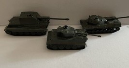 DBGM Mini Tanks Tiger Konigstiger Leopard Plastic Tank Set Of 3 Made In ... - $30.00