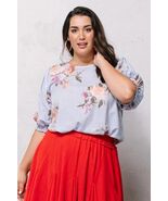 Women&#39;s Floral Printed Woven Blouse - $47.08 CAD