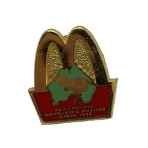 McDonald’s Australia Asia Pacific Meeting Employee Crew Enamel Lapel Hat Pin - £8.02 GBP