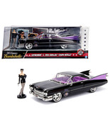 1959 Cadillac Coupe DeVille Black with Catwoman Diecast Figure &quot;DC Comic... - $1,142.18 MXN