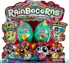 Zuru Rainbocorns 2 Pack ITZY GLITZY Surprise Pop &amp; Swap Gem Hearts Glitzys Bling - £8.66 GBP