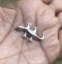 999 Silver Hindu Religious Silver Lizard, Chandi Ki Chipakali, 27mm 0.55... - $276.76 MXN