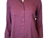 Ann Taylor Factory Purple Long Sleeve Blouse Size M - $9.49