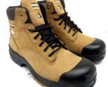 DAKOTA Men&#39;s 6006 6&quot; Quad Comfort Steel Toe Fresh Tech Work Boots Tan Si... - £129.79 GBP