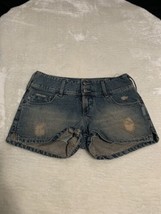 Silver Jeans Co Womens Distressed Ripped Denim Shorts Size 28 Summer - £10.60 GBP