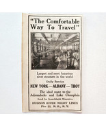 1917 Hudson River Night Line Steamer Cruise NY Advertisement WW1 Era Shi... - $19.99