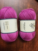 Yarn Bee Color Idyll Yarn Skein #1 Super Fine Weight - Magenta 2 Skeins - £7.43 GBP