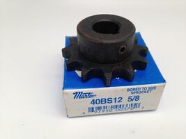 Martin 40BS12 5/8 Roller Chain Sprocket 5/8" Bore 12-Teeth - $18.90