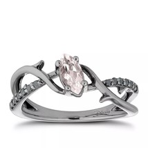 Enchanted Disney Fine Jewelry Morganite Maleficent Ring, Disney Engagement Ring  - £79.13 GBP