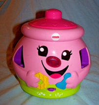 Working 2005 Fisher Price Laugh &amp; Learn Shapes, Counting Pink Cookie Jar - £11.18 GBP