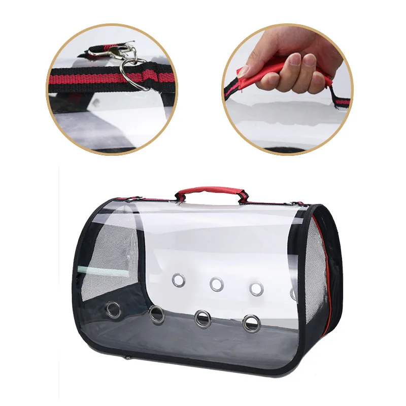 House Home Portable Clear Bird Parrot Transport Cage Breathable Bird Carrier Tra - £19.92 GBP