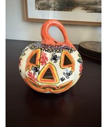 Polish Pottery Boleslawiec Kalich Pumpkin Jack-O-Lantern Tealight Hallow... - $1,116.54 MXN