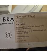 Newport Brass 5-1622BP/26 Balanced Pressure Tub &amp; Shower Diverter Plate ... - €271,81 EUR