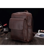 Men Backpack Crossbody Bag Handbag Satchel Messenger Genuine Leather Bag - $1,504.80 MXN