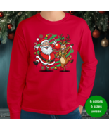 Funny Santa &amp; Rudolph Christmas T-Shirt – Holiday Party Tee, Fun Unisex ... - $479.81 MXN+