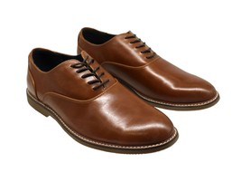 Steve Madden Men&#39;s Tan Oxford P-Office Casual Dress Shoe (Size 9.5) - £39.52 GBP