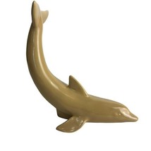 jaru california pottery yellow whale dolphin statue figurine home decor MCM - $89.09